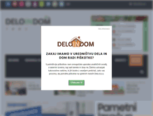 Tablet Screenshot of deloindom.si